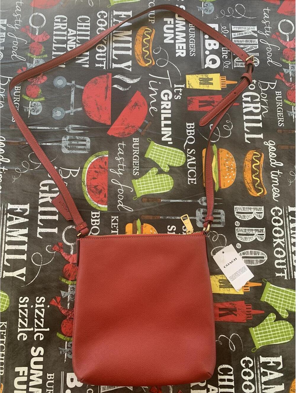 Coach XGRN Mini RWN File Crossbody Bag Red - Picture 5 of 7